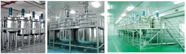 Homogenized Stainless Steel Mixer High Shear Batch Stir Mixing Tank for Shampoo Liquid Soap
