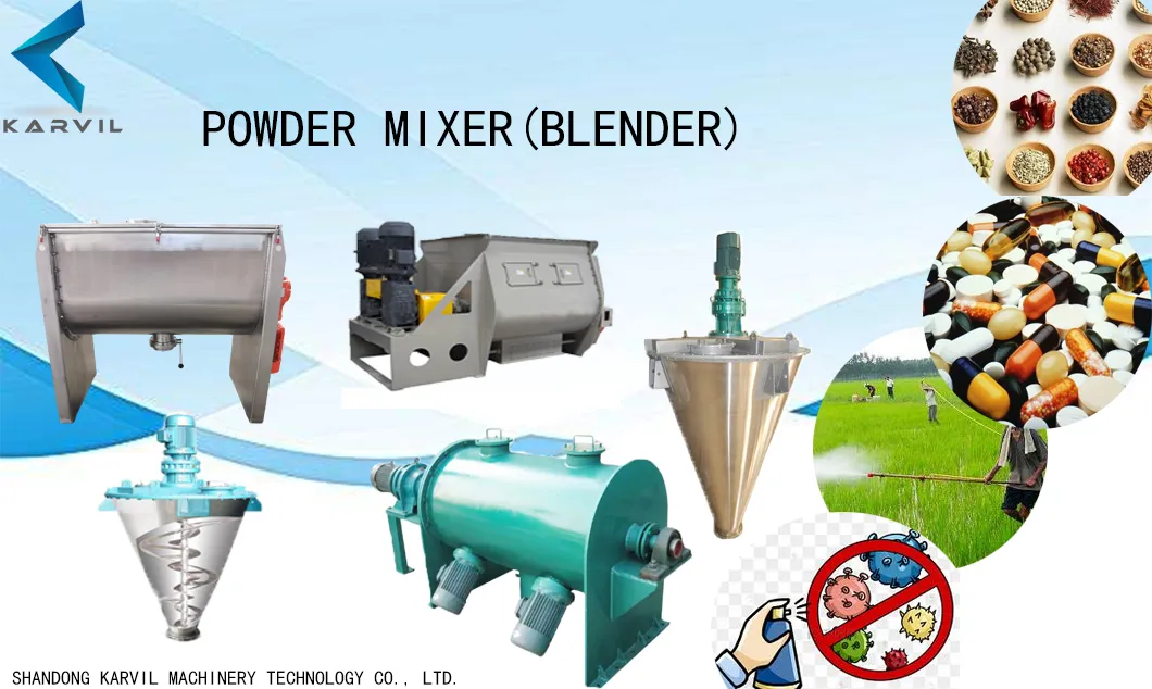 Horizontal Ribbon Mixing Equipment for Pharmacy Industry