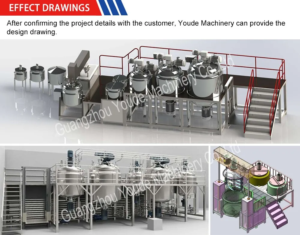 Hot Selling Stainless Steel Mixing Equipment Emulsify Tank Hand Sanitizer Making Machine
