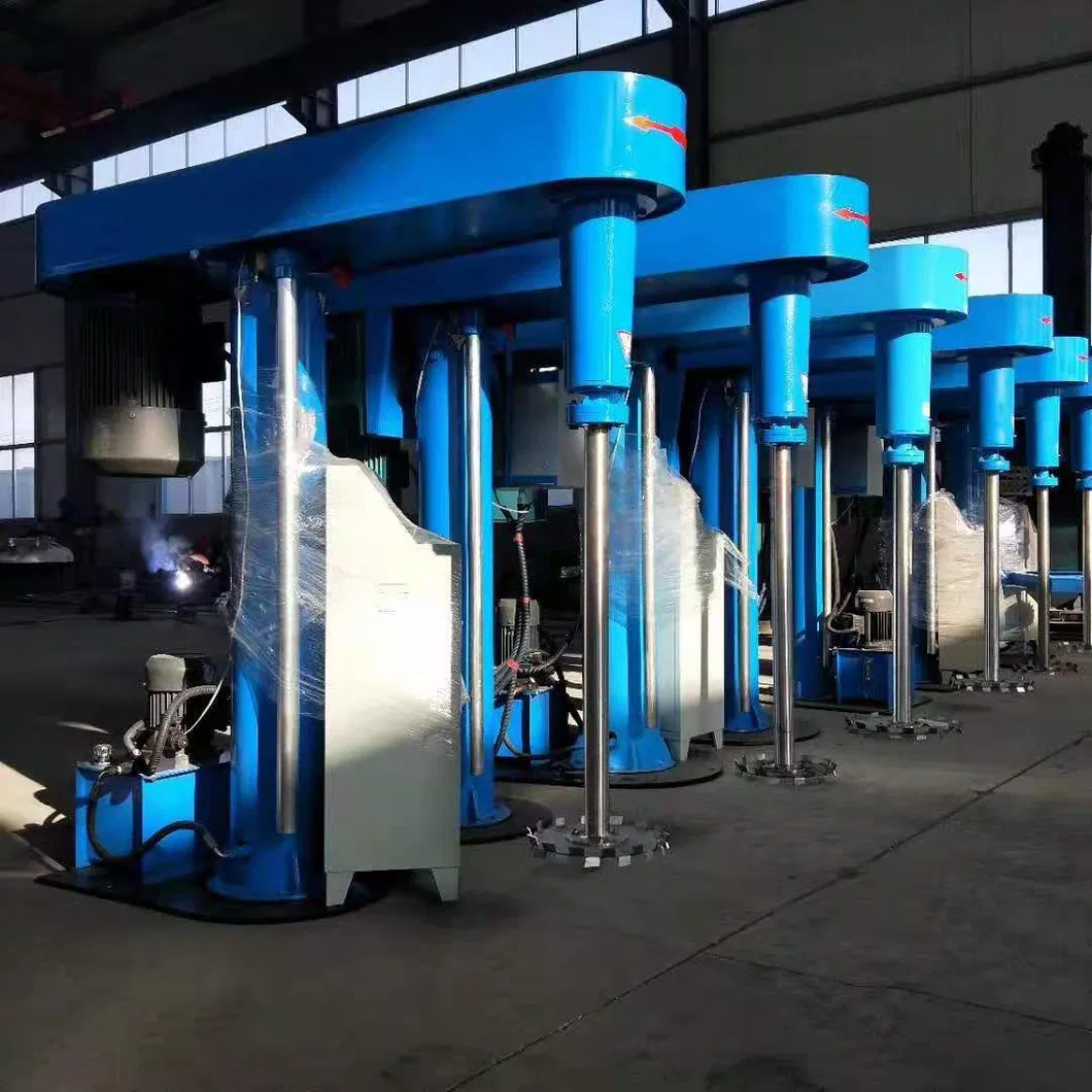 Hydraulic Lifting High Speed Disperser Paint Pigment Mixer Mixing Machine with Dispersion Plate