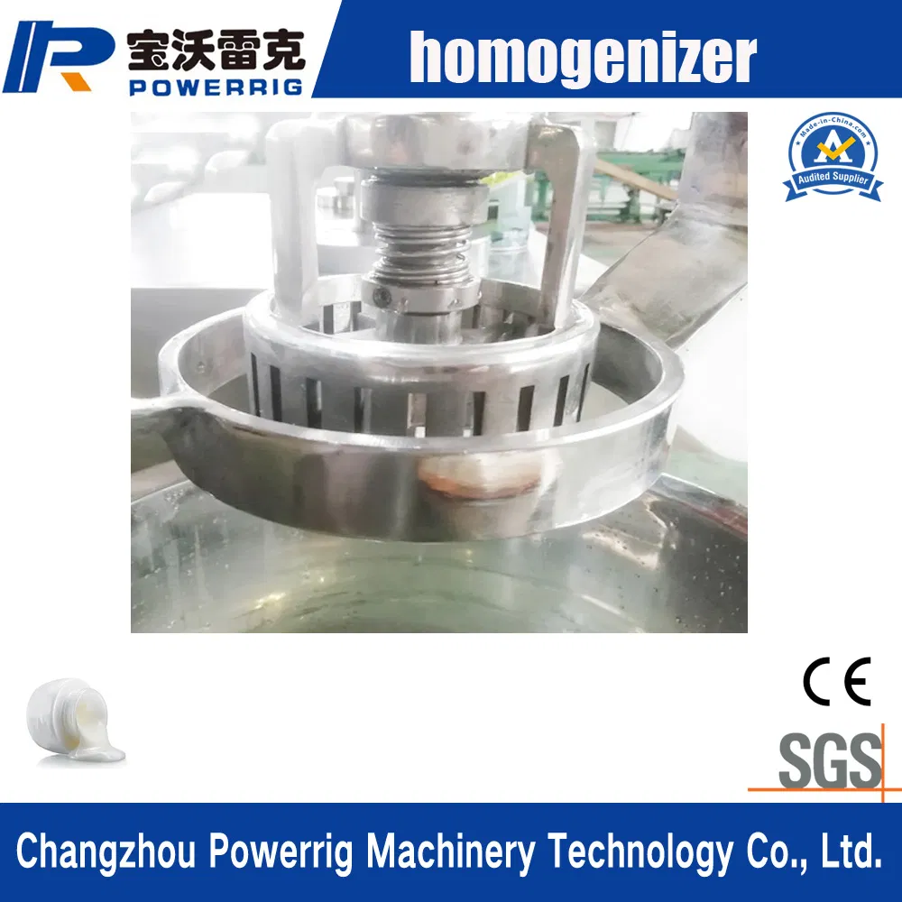 Hydraulic Lifting Liquid Emulsifier Mixer Machine with Homogenizer for Cosmetic and Chemical