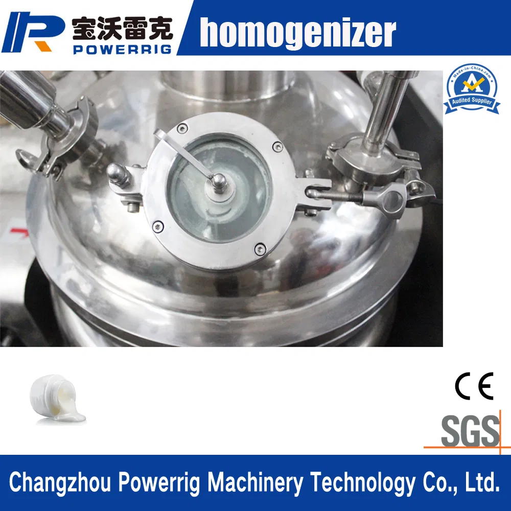 Hydraulic Lifting Liquid Emulsifier Mixer Machine with Homogenizer for Cosmetic and Chemical
