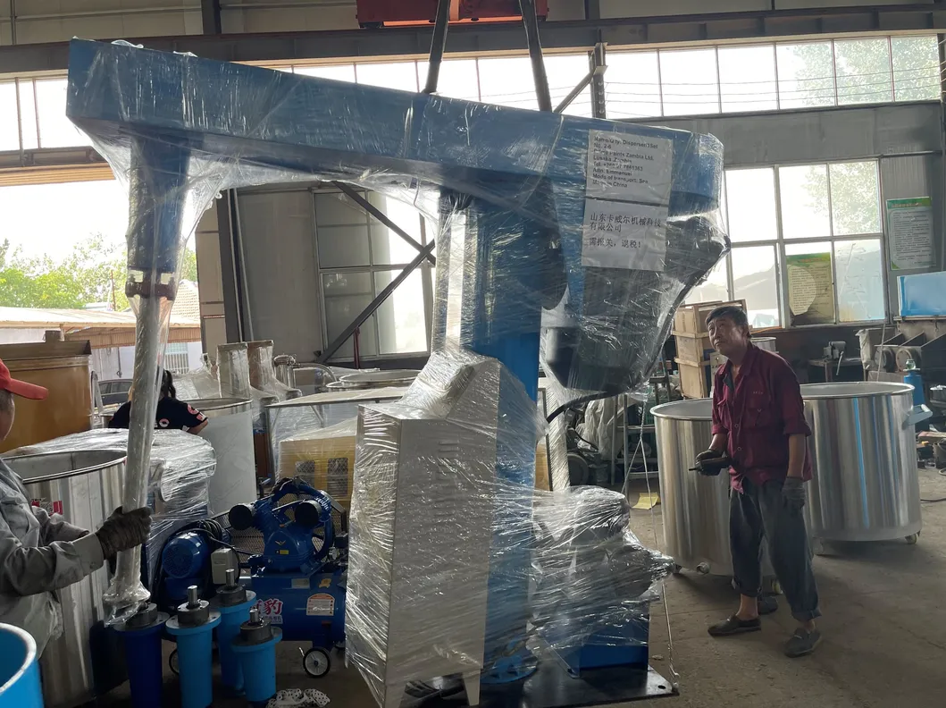 Hydraulic Liftting Vertical High-Speed Paint Mixer Pigment Mixing Machine
