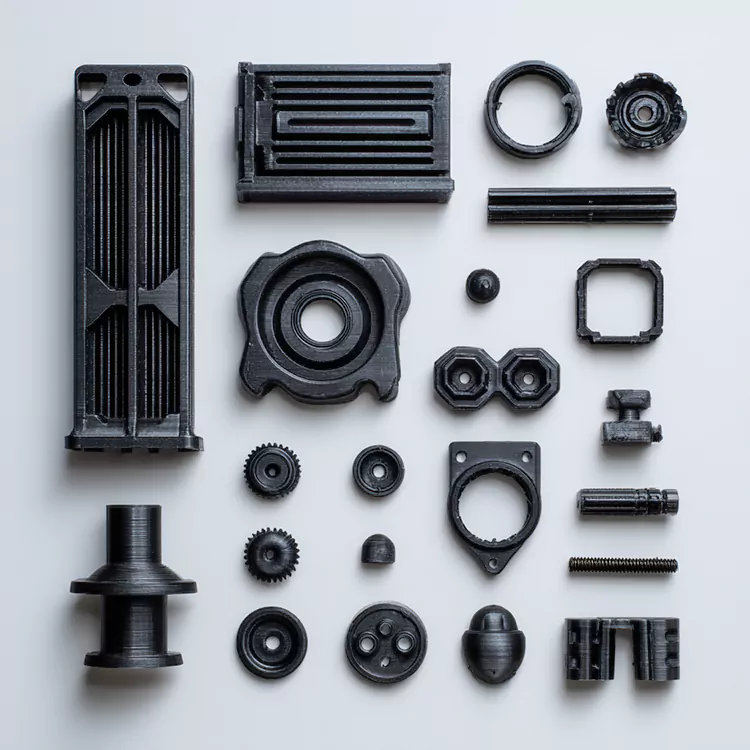 Plastic 3D Printed Components