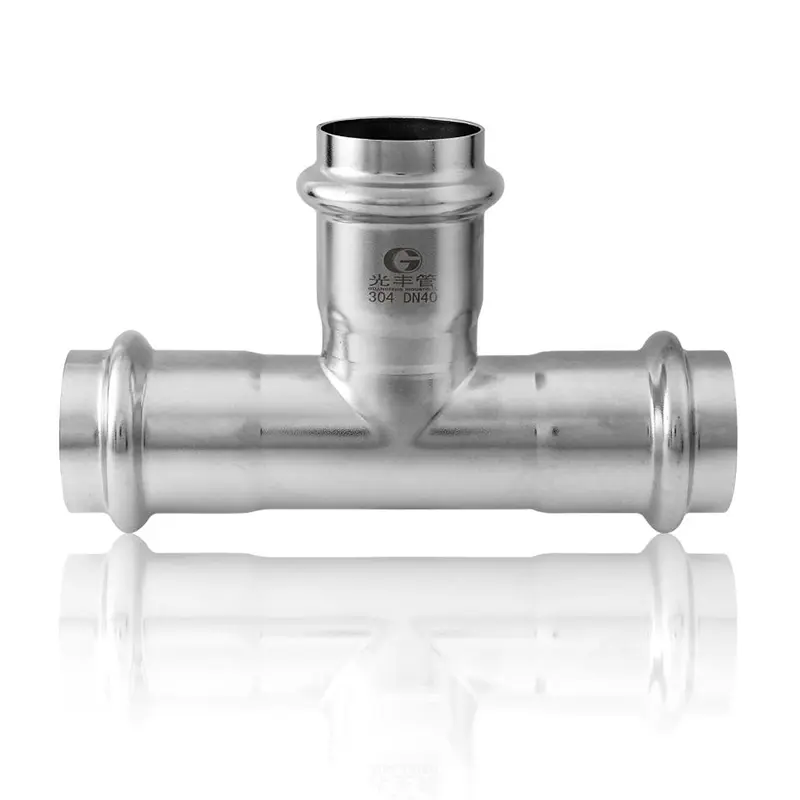Equal Tee Stainless Steel Double Press Fittings
