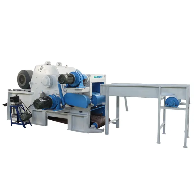 Industrial Wood Log Wood Branch Crushing Machine Drum Wood Chipper