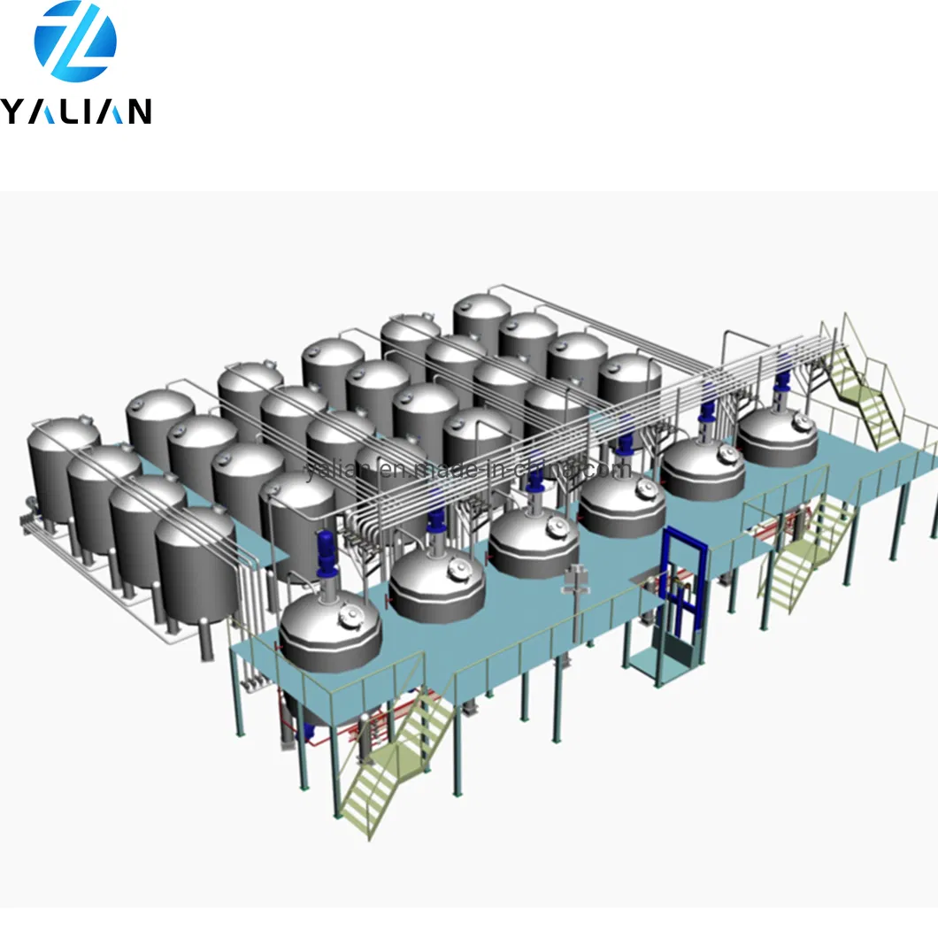 Liquid Detergent Mixing Tank 3000L Chemical Mixing Tank with Agitator