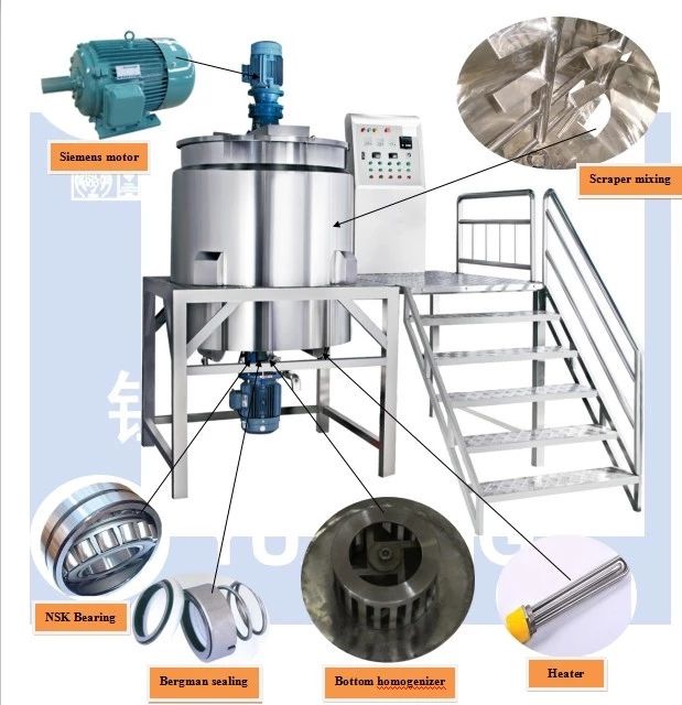 Liquid Detergent Production Blending Mixing Homogenizing Making Machine Stainless Steel