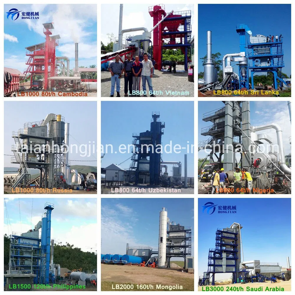 Modular Design Stationary Asphalt Equipment Batching Mixer Plant with Capacity 160-240t with Good Price