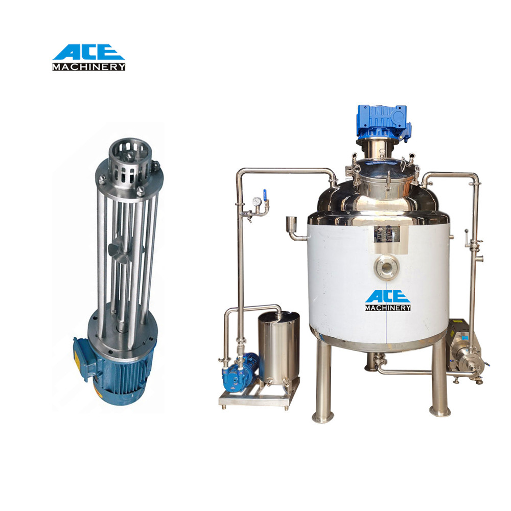 Ointment Emulsification Mixer Cosmetic Machinery Body Moisturizer Vacuum Homogenizing Emulsifying Machine