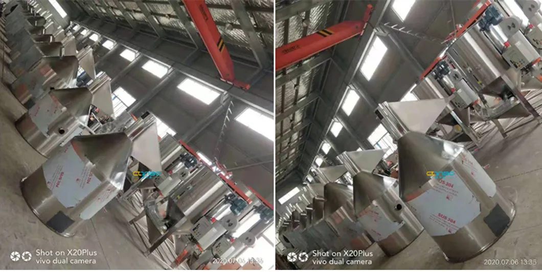 Plastic Lifting Drying Heating Hot Mixer for ABS Pet PP LDPE/HDPE Pellets Granules