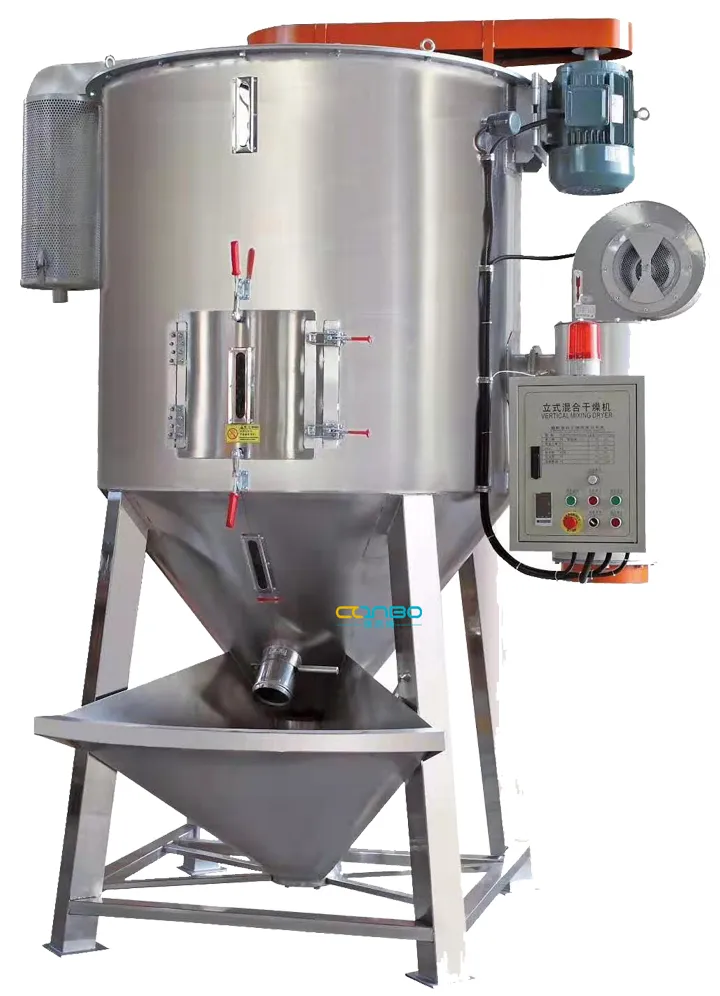 Plastic Lifting Drying Heating Hot Mixer for ABS Pet PP LDPE/HDPE Pellets Granules