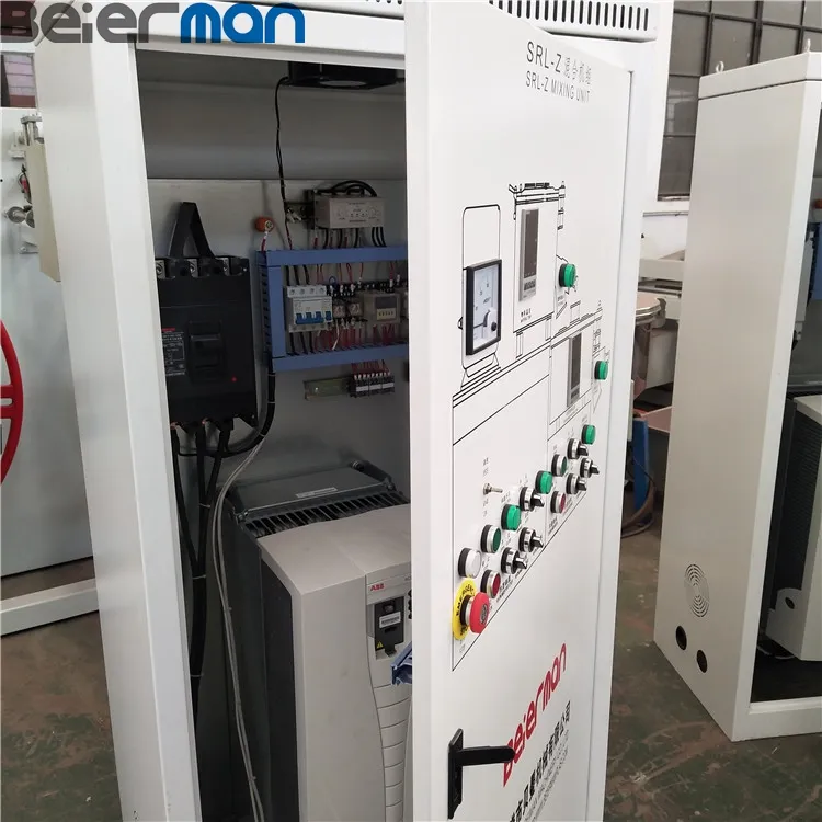Plastic Powder/Rubber SRL-W800/2000L Horizontal 304 Stainless Steel Barrel Hot and Cold Mixing Unit High Speed Mixer ABB Frequency Inverter