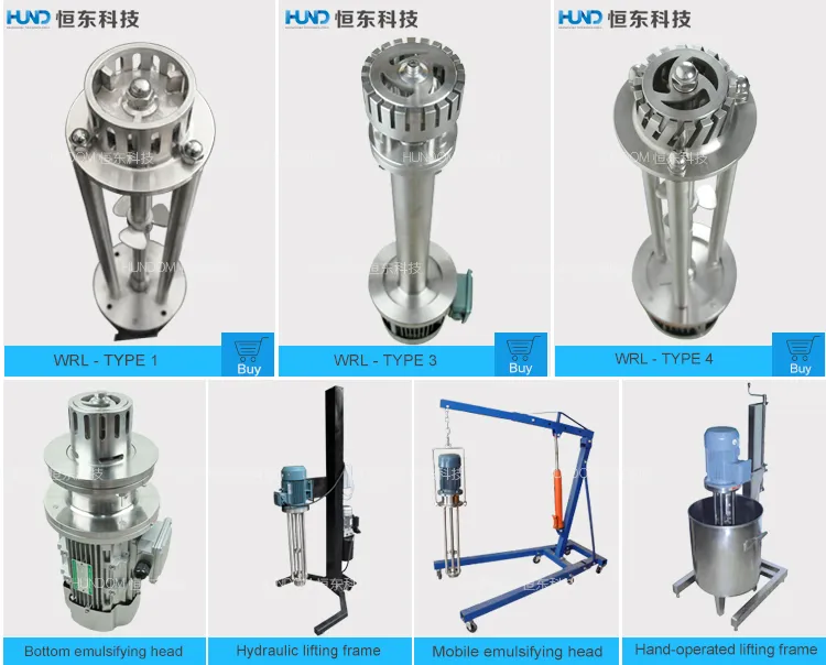 Sanitary Inline Bottom High Shear Emulsifying Mixer for Pharmaceutical