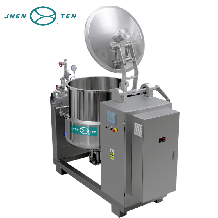 Sanitary Steam Heating Spherical Food Vacuum Mixing Tank with Agitator
