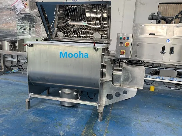 Stainless Steel Chemical Powder Granualar Ribbon Blender Horizontal Powder Ribbon Agitator