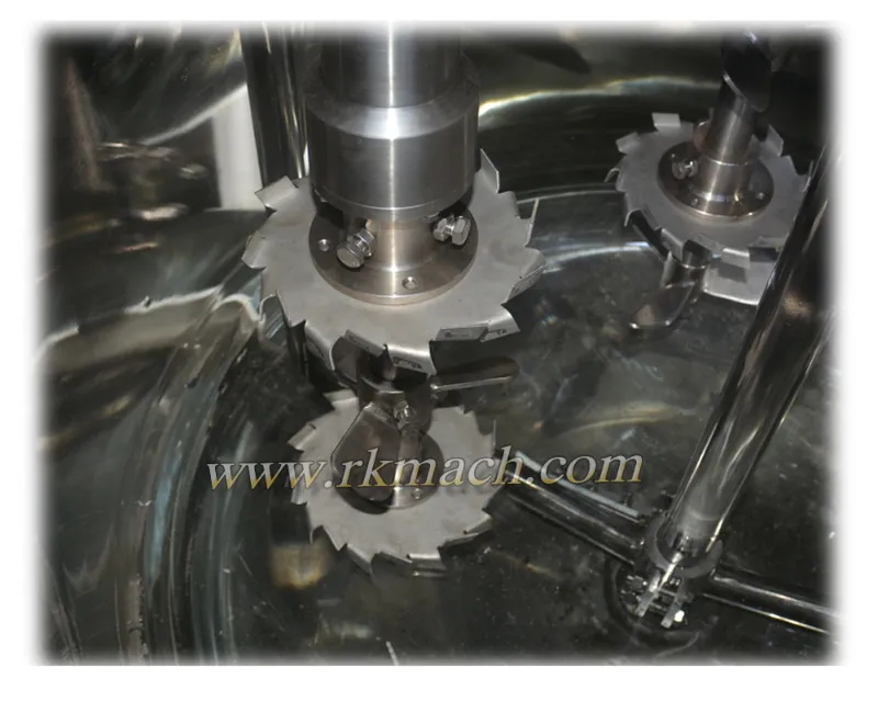 Stainless Steel Heating Mixing Tank with High Shear Homogenizer