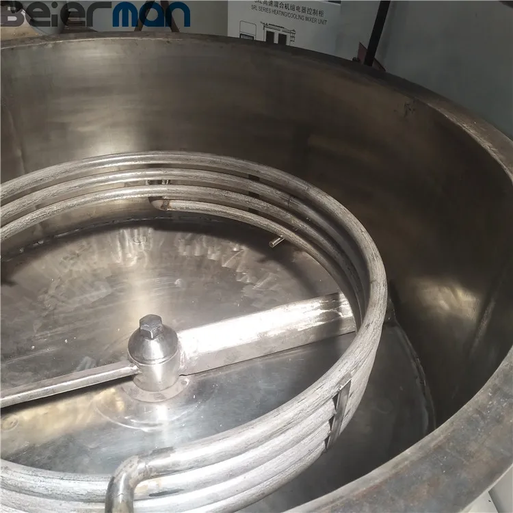 Stainless Steel SRL-Z Series PVC UPVC CPVC Plastic Powder Resin Hot and Cool Mixing Machine Mixer Unit with Lift