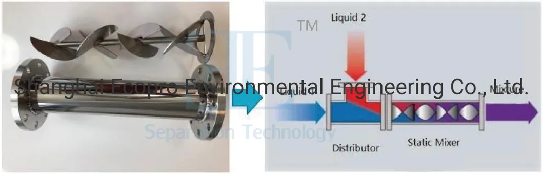 Static Mixer Gas Liquid Mixing Device for Waste Water Treatment