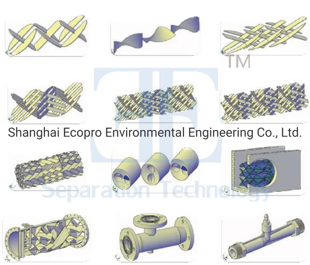 Static Mixer Tube Mixer for Sludge Treatment