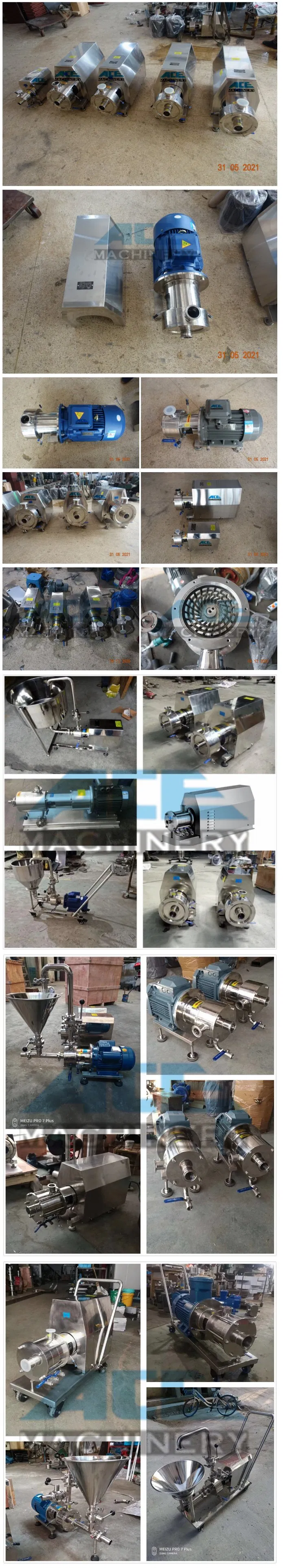 Tahini Stainless Steel Long Life High Shear Wet Granulation Milk Homogenizer Pump