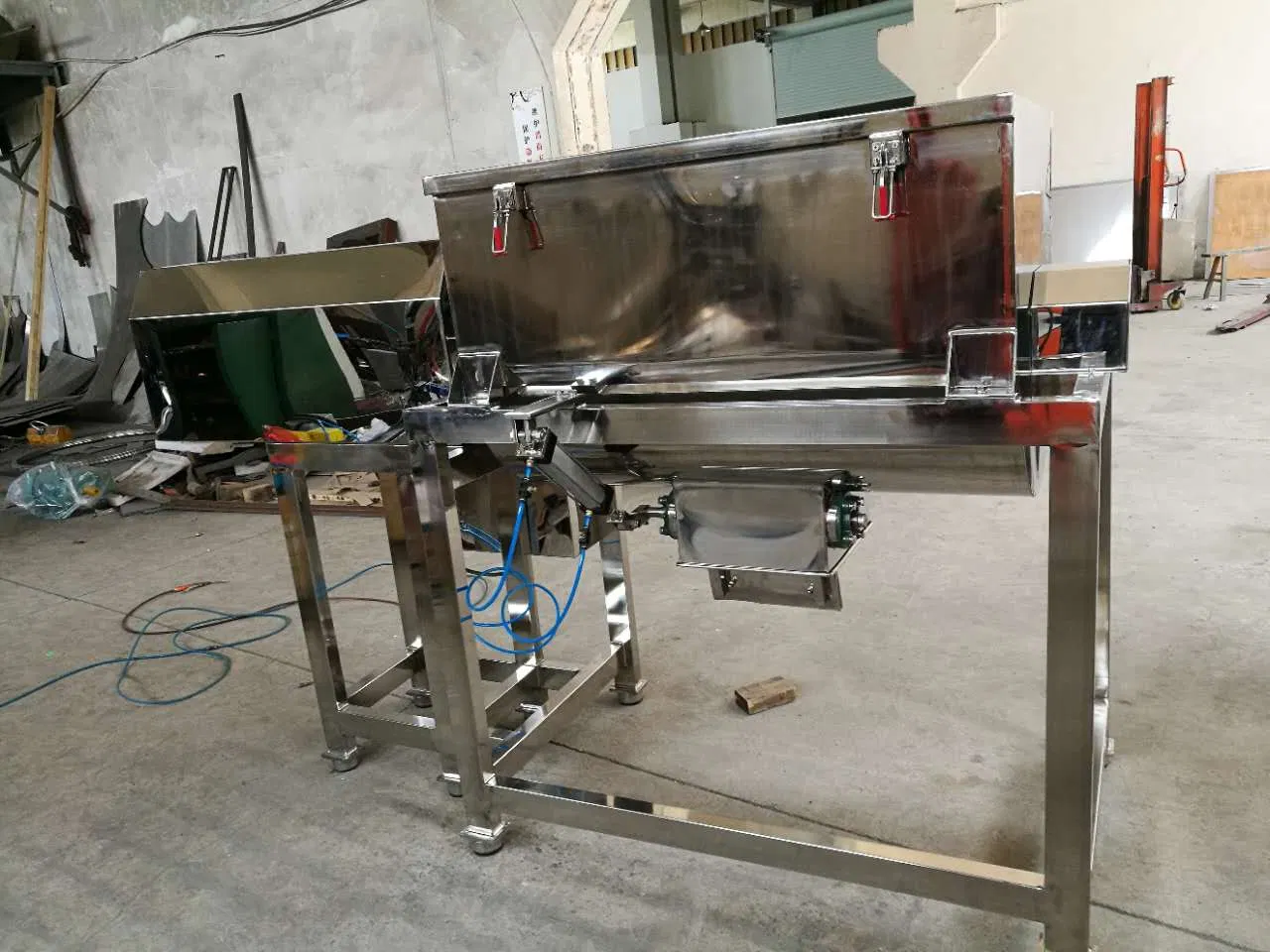 Trough Type Industrial Wet Powder Mixer/Horizontal Trough Typed Ribbon Mixer