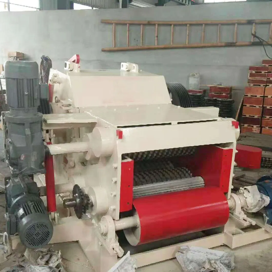 Wood Wastes Non-Wood Straws Electric Drum Type Wood Chipper